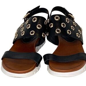 Van Eli sandal, black, size 6.5 Med